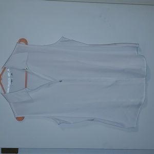 Cato White sleeveless button up blouse